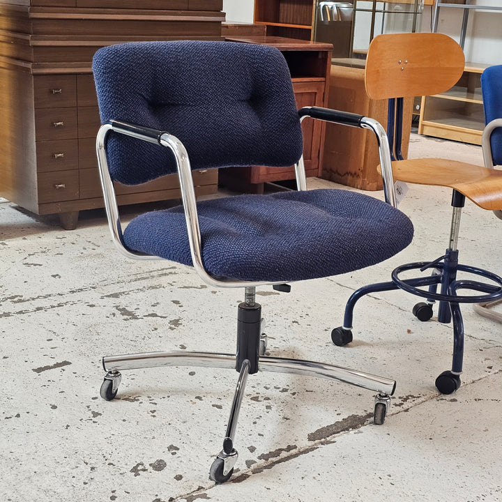Navy Steelcase Desk Chair